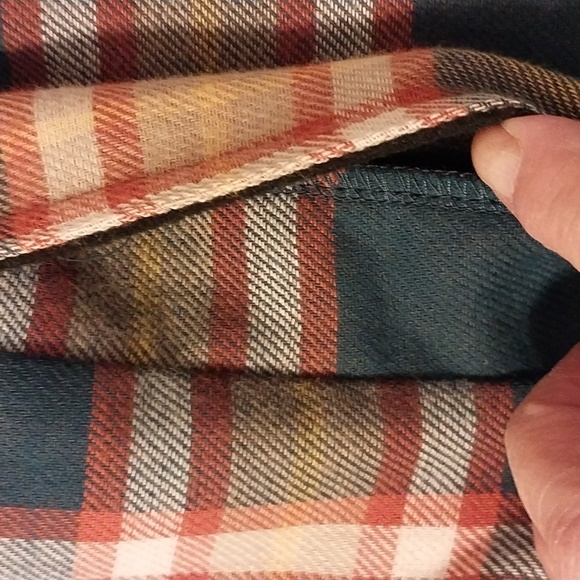 Eddie Bauer flannel lined shirt/jacket, XL - Picture 3 of 12